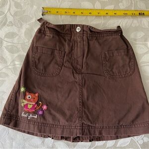 Gymboree brown skort
